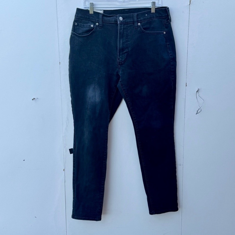 Abercrombie & Fitch Athletic Slim Jeans Mens 33x32 Faded Black Denim Pants